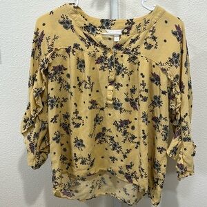 Lauren Conrad Bohemian Floral Blouse